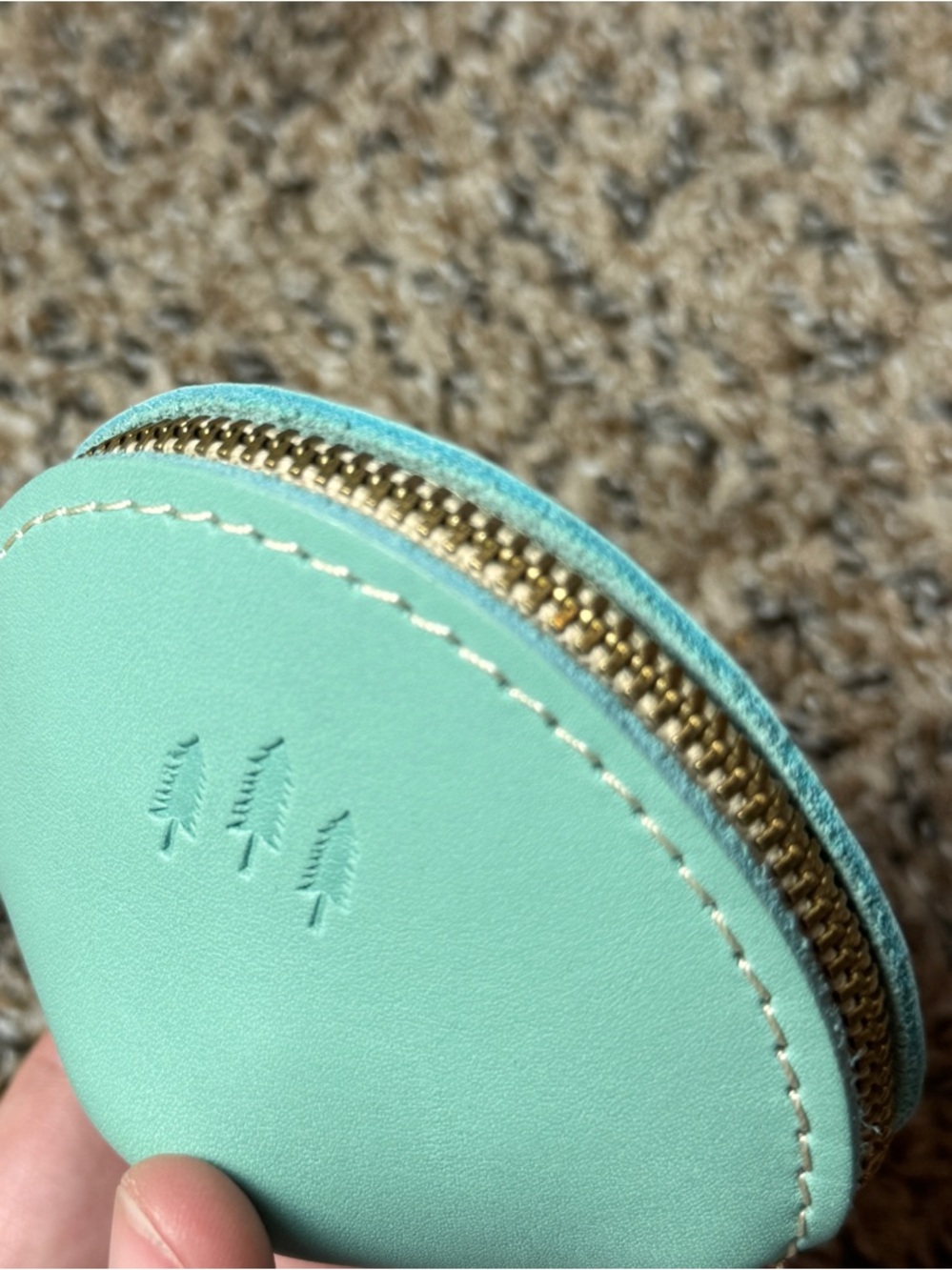 Portland Leather Goods PLG Mint Fortune Cookie Coin Pouch - Picture 5 of 8